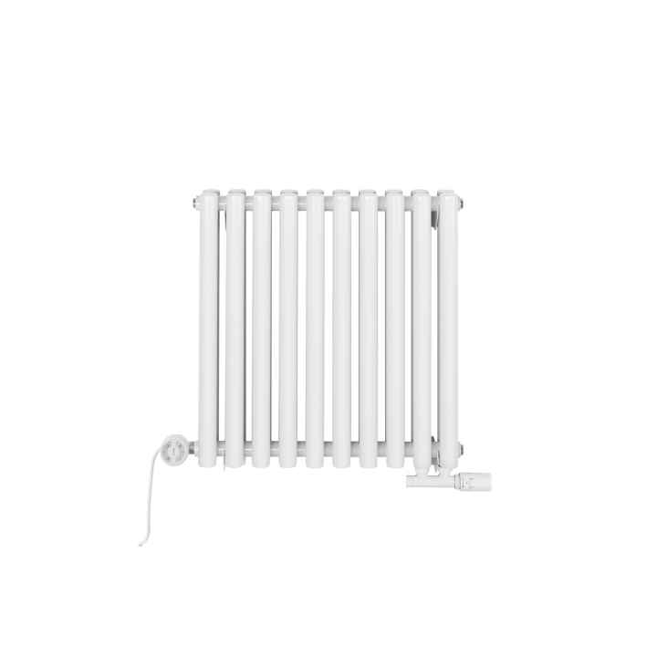 Grzejnik dekoracyjny poziomy Gilda GD2E 600x590 biały