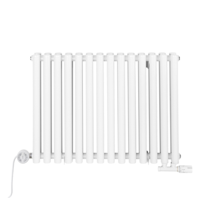 Grzejnik dekoracyjny poziomy Gilda GD2E 600x826 biały