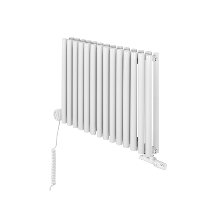 Grzejnik dekoracyjny poziomy Gilda GD2E 600x826 biały