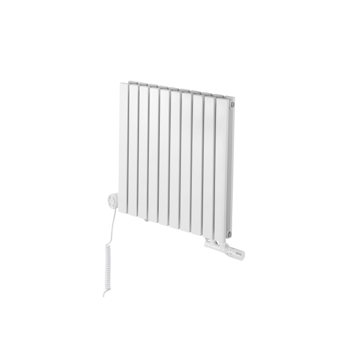 Grzejnik dekoracyjny hybrydowy poziomy Judy 600x590 biały MOA