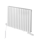 Grzejnik dekoracyjny hybrydowy poziomy Judy 600x826 biały MOA