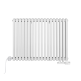 Grzejnik dekoracyjny poziomy Nomad 600x810 biały