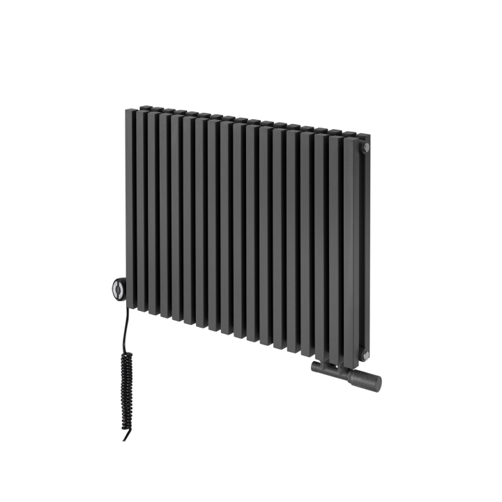 Grzejnik dekoracyjny poziomy Nomad 600x810 grafit