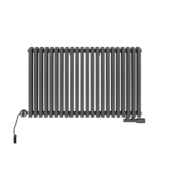 Grzejnik dekoracyjny poziomy Nomad 600x990 grafit