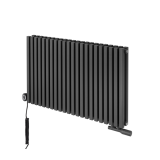 Grzejnik dekoracyjny poziomy Nomad 600x990 grafit