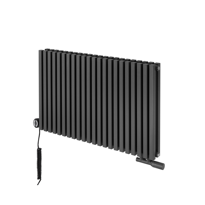 Grzejnik dekoracyjny poziomy Nomad 600x990 grafit