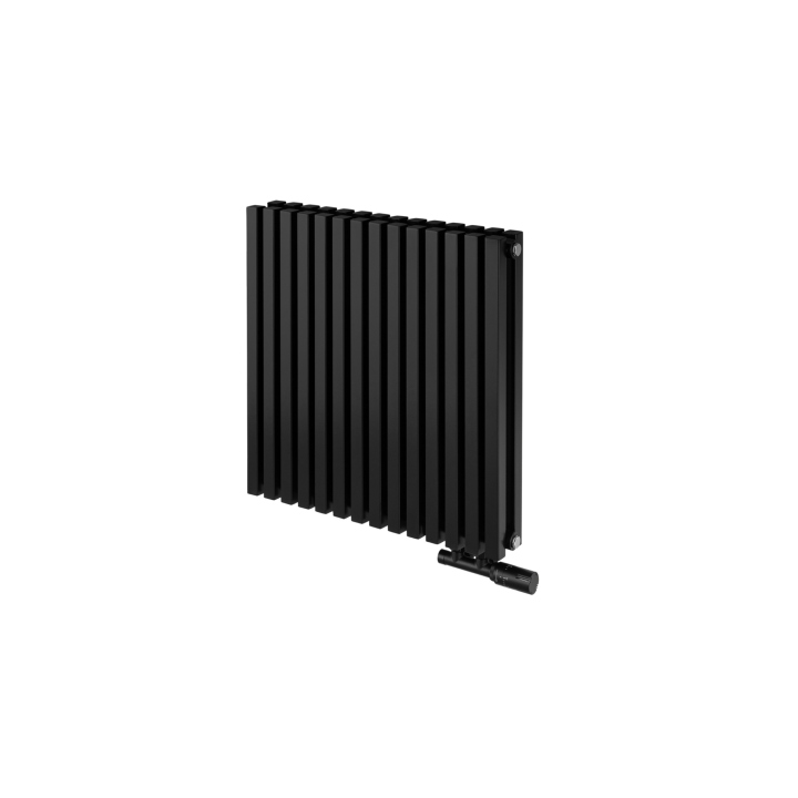 Grzejnik dekoracyjny poziomy Nomad 600x630 czarny