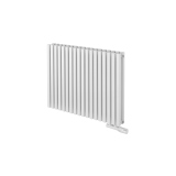 Grzejnik dekoracyjny poziomy Nomad 600x810 biały