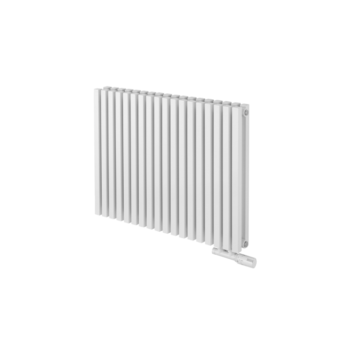 Grzejnik dekoracyjny poziomy Nomad 600x810 biały