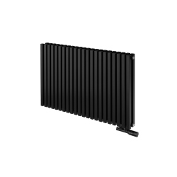 Grzejnik dekoracyjny poziomy Nomad 600x990 czarny