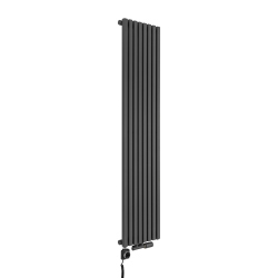 Grzejnik dekoracyjny hybrydowy Nomad ND1E 1600x360 grafit SQUARE