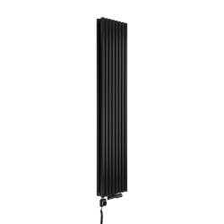 Grzejnik dekoracyjny hybrydowy Nomad ND2E 1800x360 czarny SQUARE