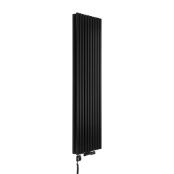 Grzejnik dekoracyjny hybrydowy Nomad ND2E 1800x450 czarny SQUARE