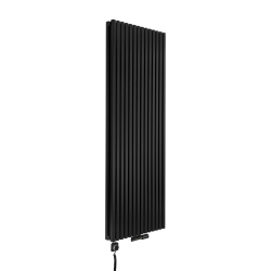 Grzejnik dekoracyjny hybrydowy Nomad ND2E 1800x630 czarny SQUARE
