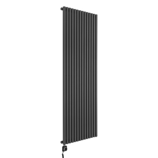 Grzejnik dekoracyjny elektryczny Nomad ND1E 1800x630 grafit, grzałka z lewej strony