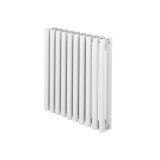 Grzejnik dekoracyjny poziomy Gilda GD2E 600x590 biały