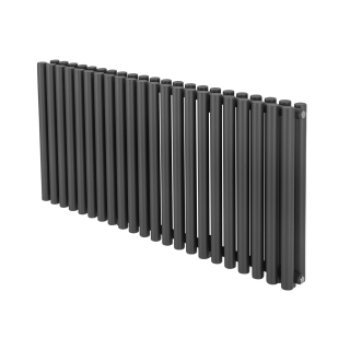 Grzejnik dekoracyjny poziomy Gilda GD2E 600x1298 grafit
