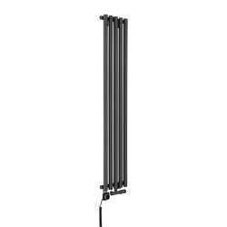 Grzejnik dekoracyjny hybrydowy Gilda GD1E 1600x295 grafit SQUARE