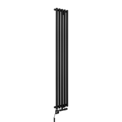 Grzejnik dekoracyjny hybrydowy Gilda GD1E 1800x295 czarny SQUARE