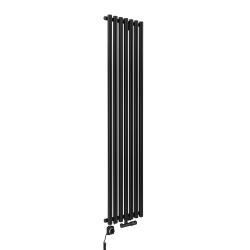 Grzejnik dekoracyjny hybrydowy Gilda GD1E 1800x413 czarny SQUARE