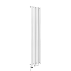 Grzejnik dekoracyjny hybrydowy Gilda GD1E 1800x413 biały SQUARE