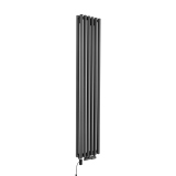 Grzejnik dekoracyjny hybrydowy Gilda GD2E 1800x354 grafit TANGO