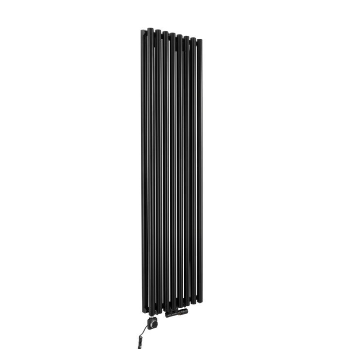 Grzejnik dekoracyjny hybrydowy Gilda GD2E 1800x472 czarny SQUARE