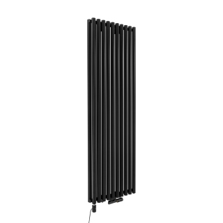 Grzejnik dekoracyjny hybrydowy Gilda GD2E 1800x590 czarny TANGO