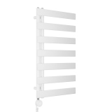 Grzejnik łazienkowy elektryczny UCR 900x500 biały, grzałka z lewej strony