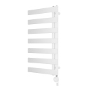 Grzejnik łazienkowy elektryczny UCR 900x500 biały, grzałka z prawej strony