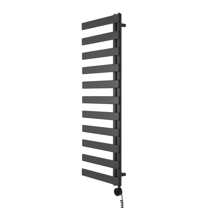 Grzejnik łazienkowy elektryczny UCR 1442x500 grafit, grzałka z prawej strony