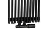 Grzejnik dekoracyjny Edo ED1 1800x394 czarny