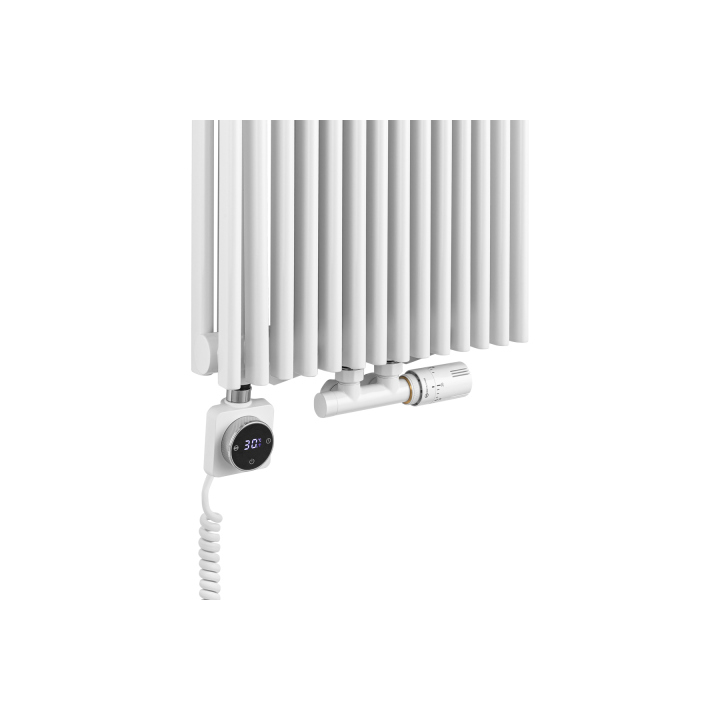 Grzejnik dekoracyjny hybrydowy Edo ED2E 1800x394 biały SQUARE