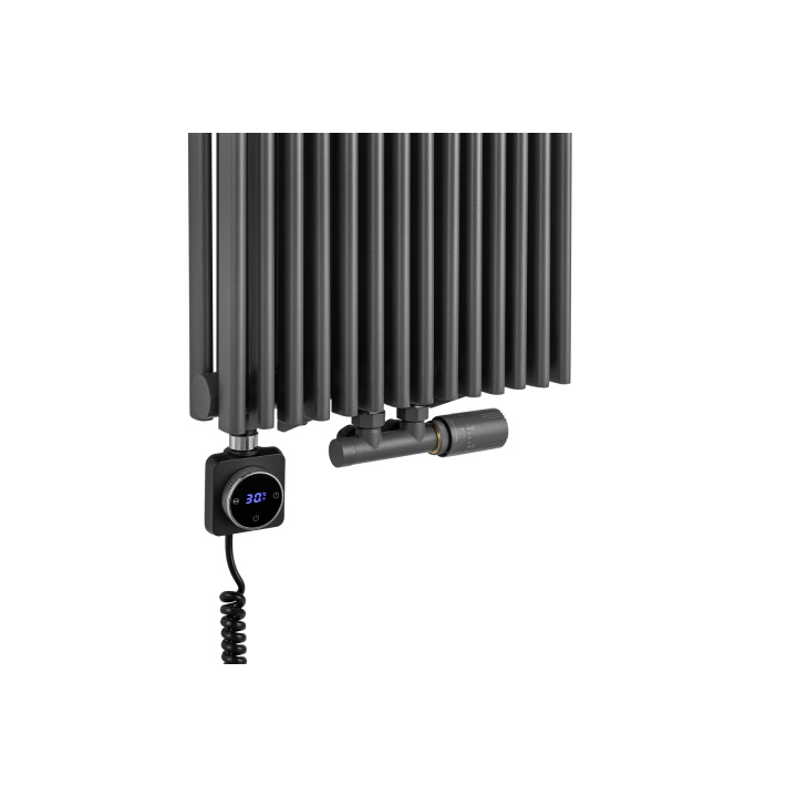 Grzejnik dekoracyjny hybrydowy Edo ED2E 1800x394 grafit SQUARE