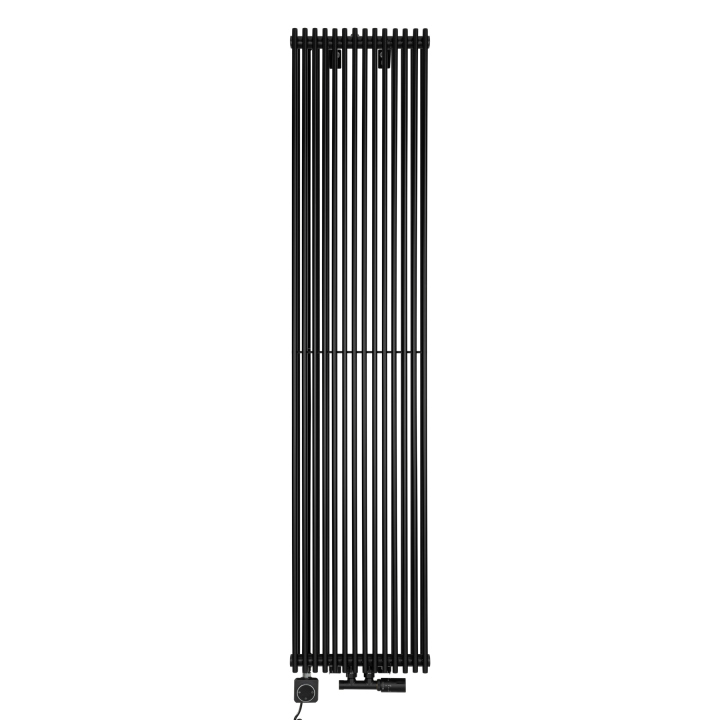 Grzejnik dekoracyjny hybrydowy Edo ED2E 1800x394 czarny SQUARE