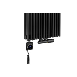 Grzejnik dekoracyjny hybrydowy Edo ED2E 1800x394 czarny SQUARE