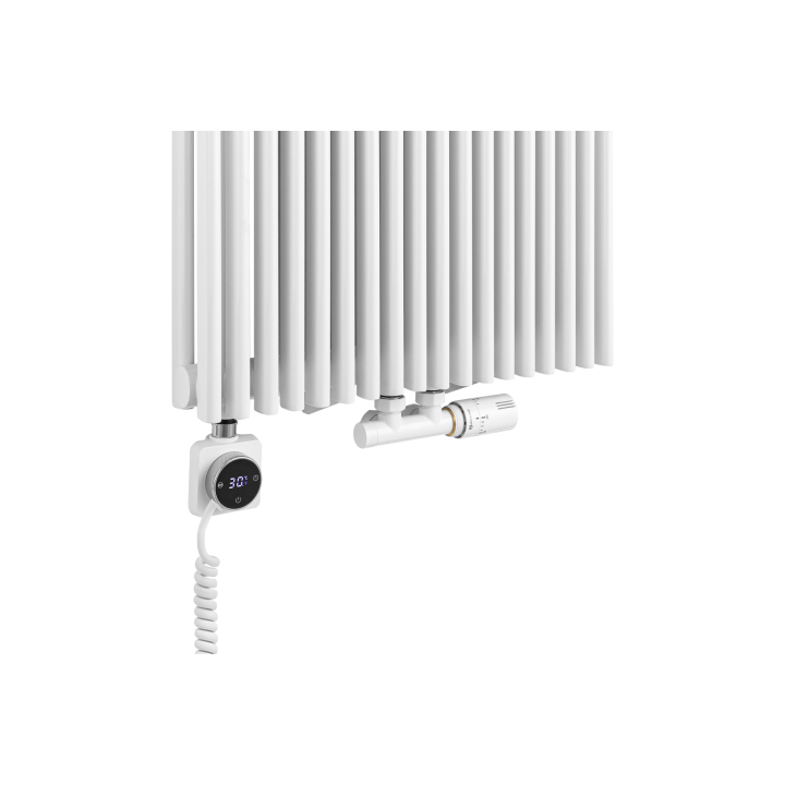 Grzejnik dekoracyjny hybrydowy Edo ED2E 1800x507 biały SQUARE