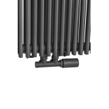 Grzejnik dekoracyjny hybrydowy Edo ED2E 1800x507 grafit SQUARE