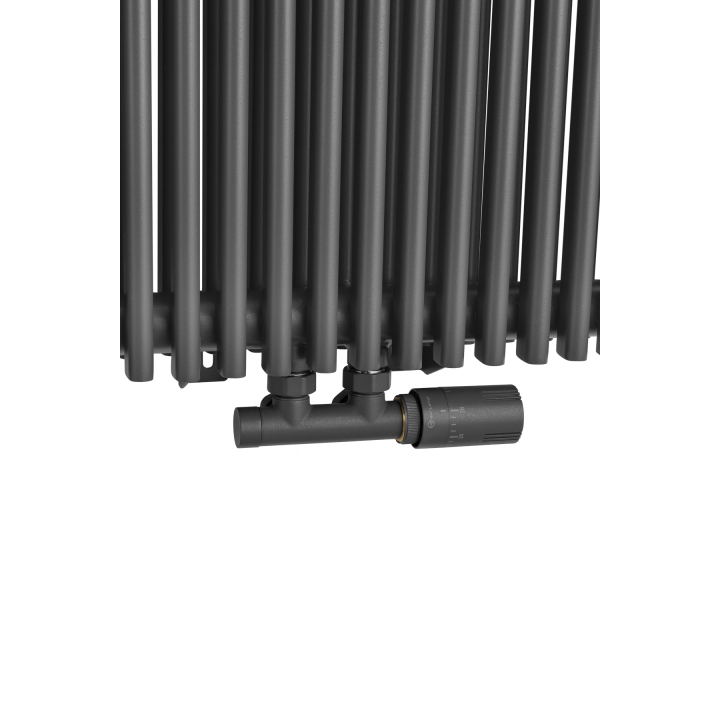 Grzejnik dekoracyjny hybrydowy Edo ED2E 1800x507 grafit SQUARE