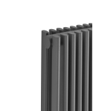 Grzejnik dekoracyjny hybrydowy Edo ED2E 1800x507 grafit SQUARE