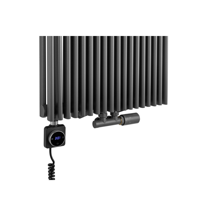 Grzejnik dekoracyjny hybrydowy Edo ED2E 1800x507 grafit SQUARE