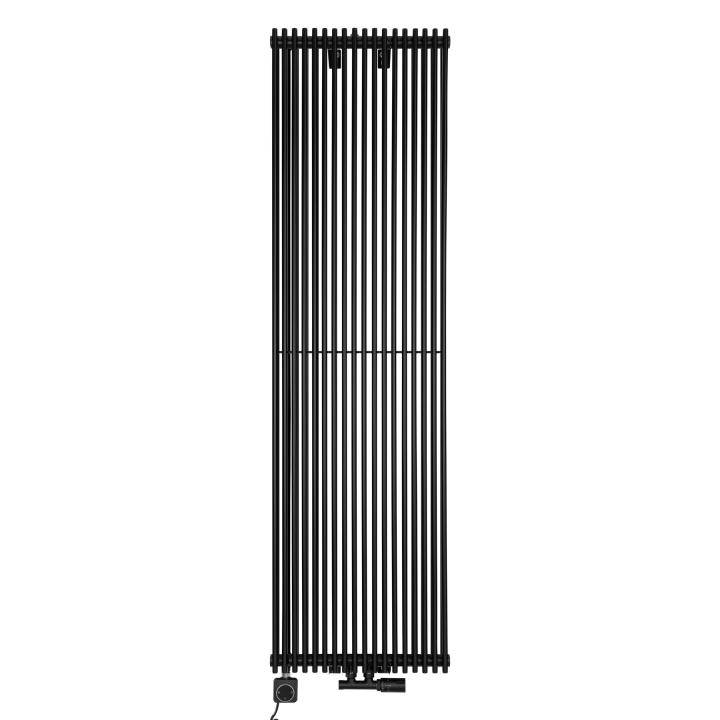 Grzejnik dekoracyjny hybrydowy Edo ED2E 1800x507 czarny SQUARE