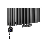 Grzejnik dekoracyjny hybrydowy Edo ED2E 1800x620 grafit SQUARE