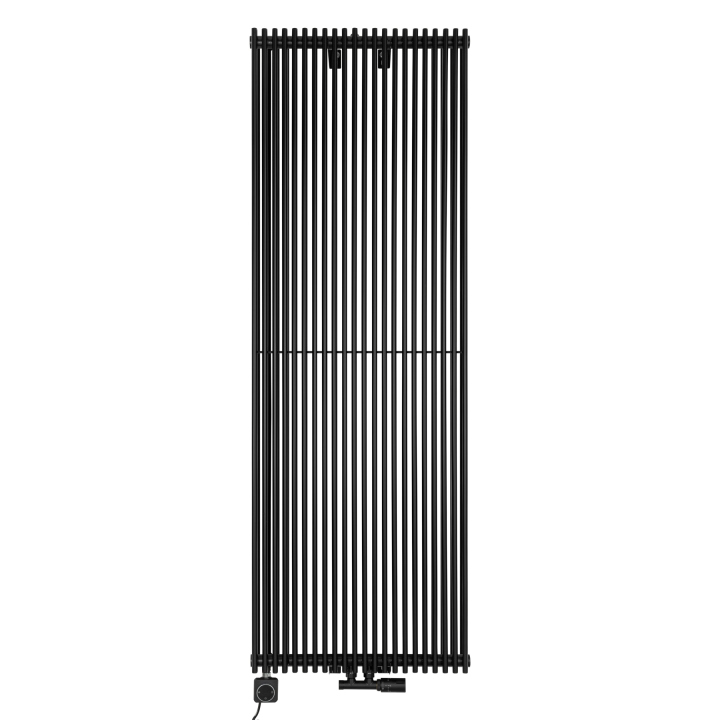 Grzejnik dekoracyjny hybrydowy Edo ED2E 1800x620 czarny SQUARE
