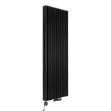 Grzejnik dekoracyjny hybrydowy Edo ED2E 1800x620 czarny SQUARE