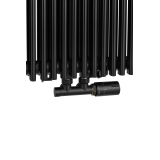 Grzejnik dekoracyjny hybrydowy Edo ED2E 1800x620 czarny SQUARE