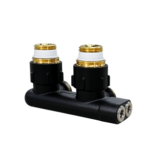 Zawór krzyżujący kątowy SIMPLEX Czarny