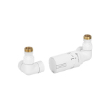 Zestaw termostatyczny Tri Axial Valve Invest 3D, biały prawy