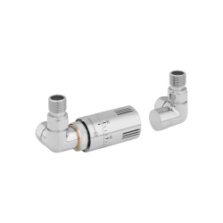 Zestaw termostatyczny Tri Axial Valve Invest 3D, chrom lewy
