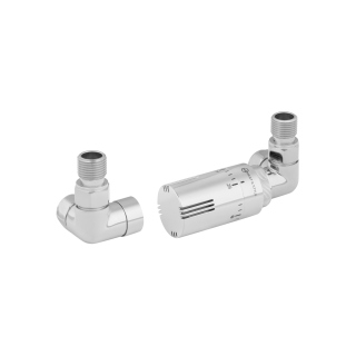 Zestaw termostatyczny Tri Axial Valve Invest 3D, chrom prawy